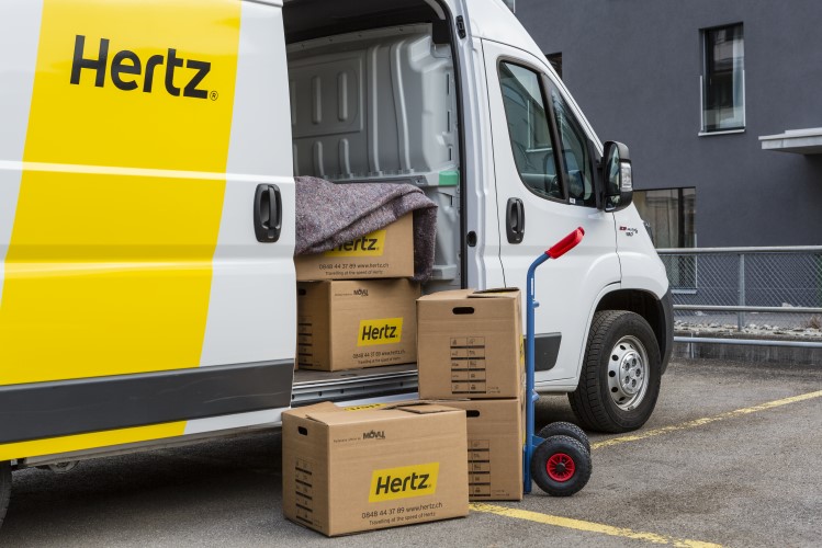 Hertz Mietwagen für Umzug und Warentransport bei Ihrer Hardergarage Hilber in Interlaken